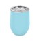 Makerflo 12 oz Powder Coated Wine Tumbler with Leak-Proof Clear Lid, Ideal for Craft and Personalization (Laser Engraving, UV DTF, Epoxy, and Vinyl)